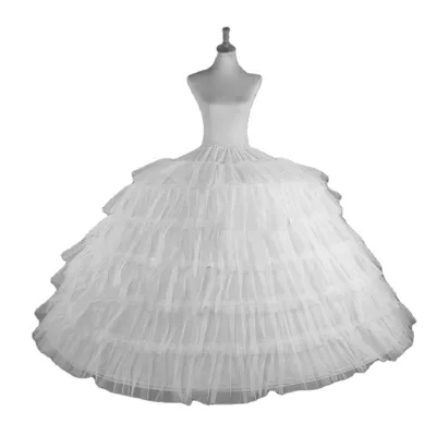 Feishiluo Wholesale Wedding Dress Accessories 6-Hoop Multi-Layer Petticoat with Inner Lining Trailing Skirt