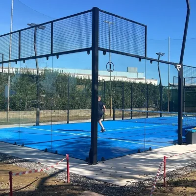 Elite Customized Padel Court Factory Price Professional Padel Tennis Court with Artificial Turf & High Mast LED Lights