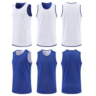 ActEarlier Team Sports Wear Custom logo Mesh Breathable Basketball Training Vest Football Soccer Mesh Training Reversible Jersey