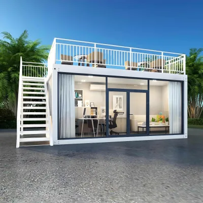Custom Modern Glass Container House Steel Material for Small Spaces for Villas Hotels Apartments