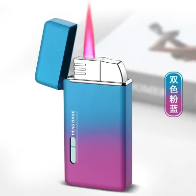 New Colorful Lighter Macaron Color pink Flame Lighter Custom logo Lighter for Cigarette