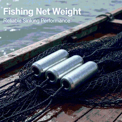 Artel Hollow Core Galvanized Iron Eco-Friendly High Quality Heavy-Duty Cylindrical Fishing Net Sinker Weights for Fishing