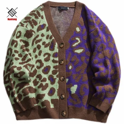 Customized Low MOQ V Neck Knitting 100% Cotton Whole Knitted Cardigans Sweaters Men
