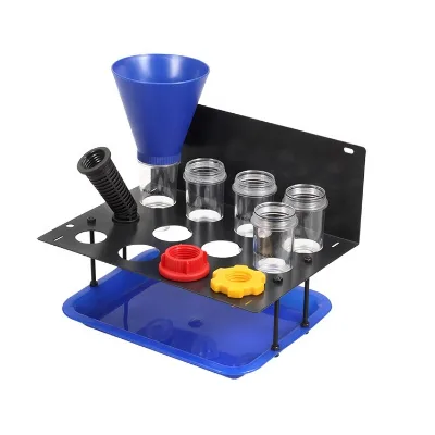 9pcs Aluminium Spill-Free Hands-Free Car Oil Funnel Kit for American Market Vehicles