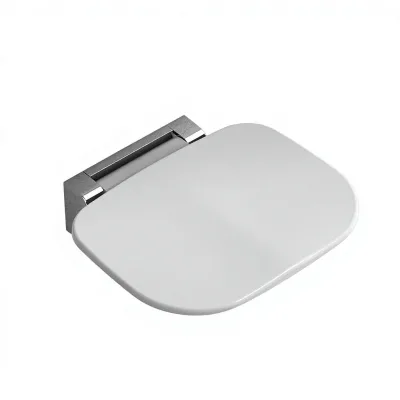 Modern Minimalist Nylon Wall Mount Folding Shower Seat for Bathroom Entrance Shoe Changing Elderly Assistance