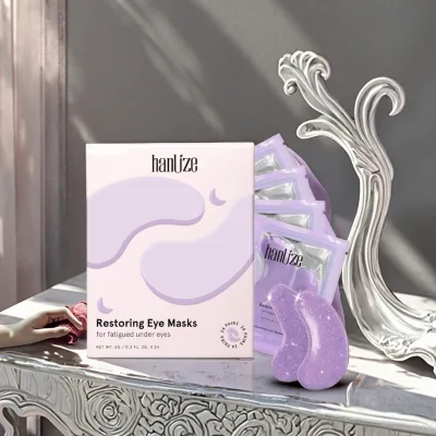 Private Label Hydrating Anti-Wrinkle Eye Masks Retinol Glycerin Hyaluronic Acid Moisturizing Anti-Puffiness Treatment Sheet Form