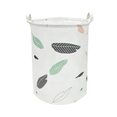 Blue Laundry Hamper Storage Basket for Convenient Washing Room Organization