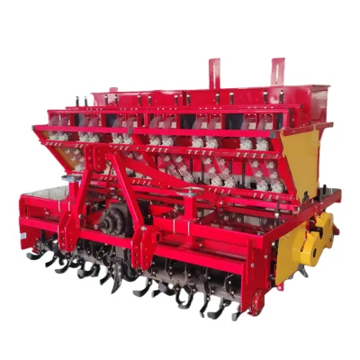 Garlic Seeder Tractor Mounted Garlic Planting Machine with Adjustable Depth and Spacing for Commercial Garlic Farming