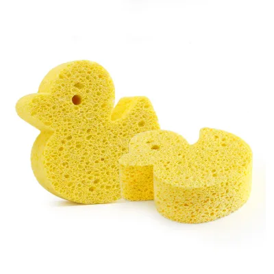 Round Compressed Vegetable Cellulose Scrub Body Sponge Bath