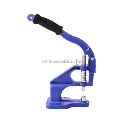 MH Dark Blue Aluminum Eyelet Press Machine Hand Button Press Set Buckle-making Equipment Installation Tools