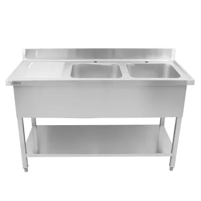 Assemble Stainless Steel Dishwasher With Under Shelf Sink Kitchen Sink Bench