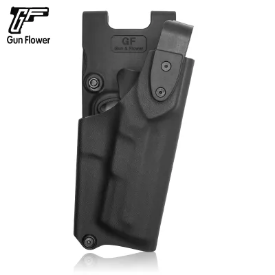 GunFlower  Kydex Holster Leather Inside Right Hand Draw Holder Level 2 Retention Thumb Locking Holsters