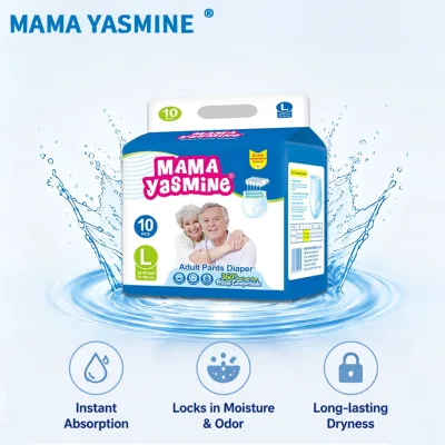 Heavy Absorbency Breathable 3D Leak Prevention Disposable Eco-Friendly Adult Diapers