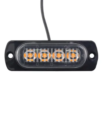 Super Bright Ultra Slim 4 LED Side Marker Lights Universal Interior Tail Light for 12V 24V Auto Trucks Exterior Accessories