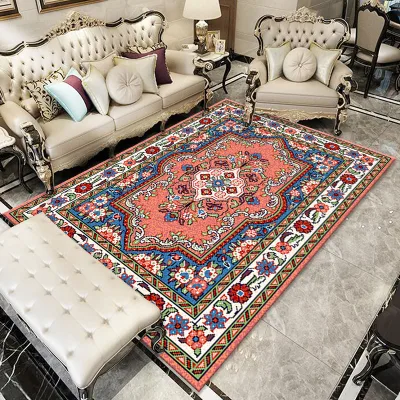 European Printed Persian Jacquard Floral Pattern Custom Handmade carpet for living room