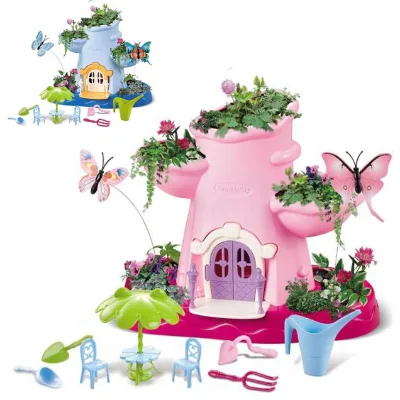 Educational Fairy Garden Magic House Game with Silicone and Plastic Toys for Boys and Girls