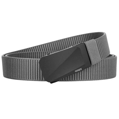 Colorful Men's Belt Frosted Automatic Buckle Fabric Belt Canvas Durable Fabric Belt Adjustable Alloy Buckle Custom OEM ODM
