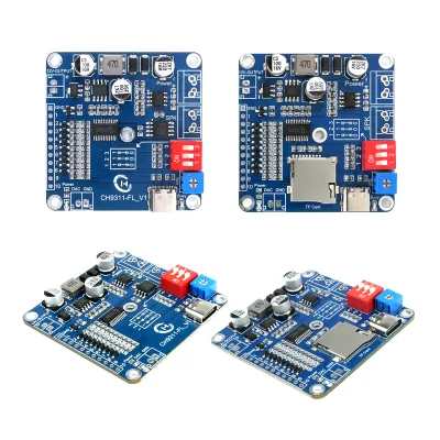 CH9311 Serial Port Control Playback Module Module Board UART I/O Trigger Mini MP3 Music Player Board 20W Mp3 Sound Module