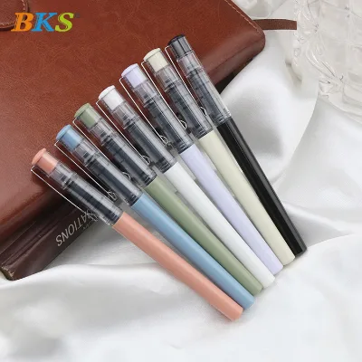 Customized 0.5 MM Plastic Gel Pen for School Stationery Smooth Writing Exam Pens with Promotional Use