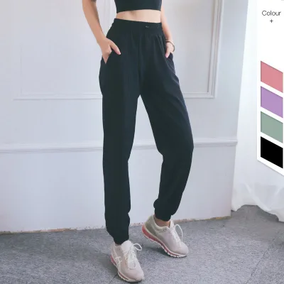 Hot Sexy Girls Yoga Pants Quick Dry Gym Fitness Pants Casual Winter Yoga Pants Sweatpants With Pocket