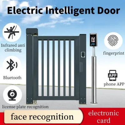 Electric intelligent door, pedestrian card swipe door manufacturer, fence door, facial recognition, pedestrian passage door