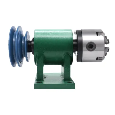 4th Axis Rotary Axis 80mm 100mm 3/4 Jaw Chuck, 100mm Center Height Dividing Head with 16mm Through-Hole for CNC Router Milling