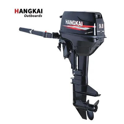 Wholesale Hangkai 2 Stroke 9.8hp 12hp New Popular Gasoline 2 Stroke Boat Engine Outboard Motors