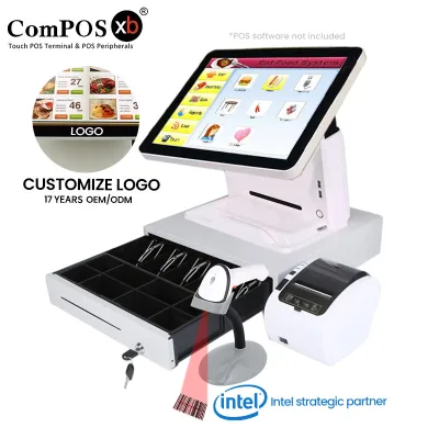 Cheap 15 Inch Pos System With Rfid Pos Terminal for Loyalty Program System Fanless Cpu for Pos Cash Register POS