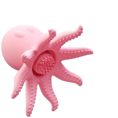 Little Octopus 10 Frequency Nipple Suction Vibrator Female Masturbator Vibrating Breast Pump Massager