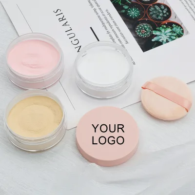 Custom High Pigment Pink Container 20 Colors Waterproof Long Lasting Talc Free Glitter Translucent Loose Setting Powder