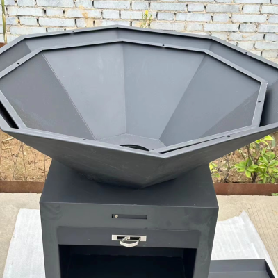 Rustic Style Barbeque Grill at Patio