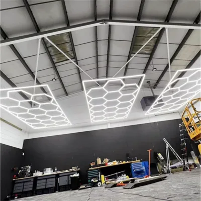 Direct Sales Waterproof Garage Light Hexagonal LED Light Beautiful Looking Double Tube Ceiling Lighting Form China