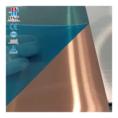Custom Gold Plated Stainless Steel Metal Sheetsplate 304 Golden Mirror Stainless Steel Color Sheet