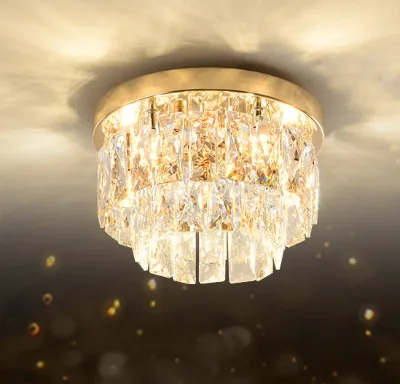 Modern Minimalist LED IP44 Plastic Ceiling Light with Cross-Border Design for Hallway Entrance Corridor Balcony & Dressing Room