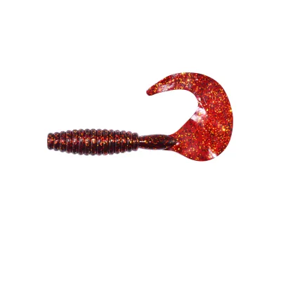 Fishing Lure Factory Customizable Fish Lure Big Fatty Coiled Tail Maggots 105mm 12g 3pcs Soft Grub Fishing Lures Bass Lures