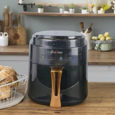 "8L Large Capacity Air Fryer with Professional LED Touch Panel Timer Function & Oven Timer"
