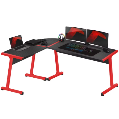 Factory Wholesale Escritorio Gamer Computer Gaming Desk Pc l Shape Tables for Gaming