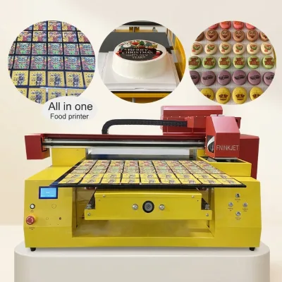 New Automatic Maintenance High Speed Digital Edible Ink Double XP600 A0 A1 A2 A3 Direct Multifunction Flatbed Inkjet Printer