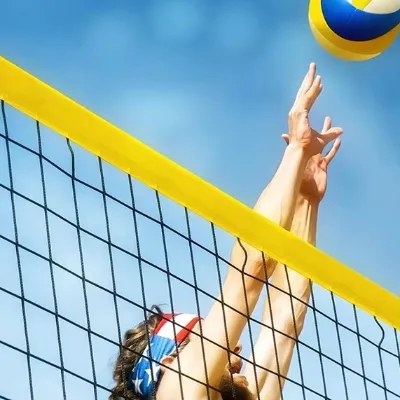 Beach Volleyball Net Outdoor Portable Outdoor Volleyball Net Replacement Volleyball Practice Net for Pool Backyard Beach Lawn