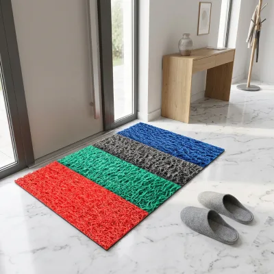 Anti slip Pvc Coil Mat Roll Spaghetti Mats Waterproof Vinyl Outdoor Flooring Pvc Coil Floor Mats Plastic Carpet Roll