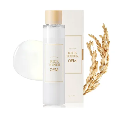 Private Label Skin Toner Deeply Hydrating Moisturizing Repairing Skin Barrier Face Care Rice Toner