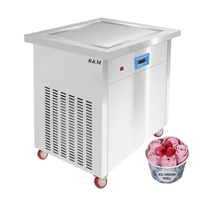 Fried Fresh Rolled Ice Cream Roll Making Machine Plate Commercial Frying Pan Trailer Mini Maquina De-crem Helado Frito Tailandes