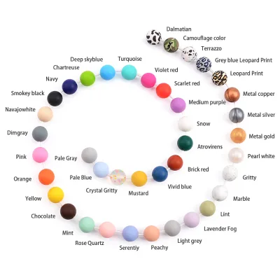 Food Grade BPA Free Other Loose Beads Material Chewable Silicone Beads