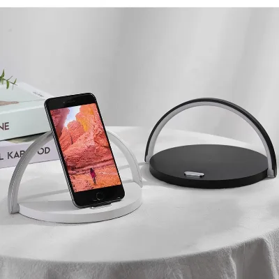 Hot Selling Perfect Combination of Wireless Charging Table Lamp Universal Wood Multi Table Led Light Lamp With Phone Holder