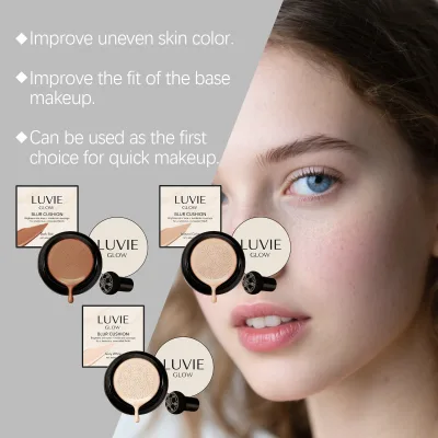Private Label Mineral Air Cushion BB CC Cream Multi Tone Lightening Concealer Lightweight Hydrating Waterproof Oil Control