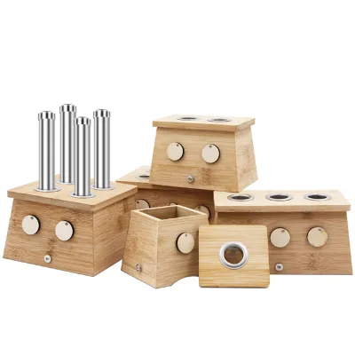 Wholesale Hot Sales 2025 New Design Portable Suspended Moxa Therapy Set Box Moxibustion Therapy Wooden Moxa Box