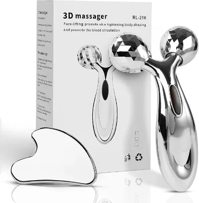 2025 Hot Sale Price Face Neck Eye Care Guasha Board Facial Roller and Gua Sha Set Stainless Steel Face Roller