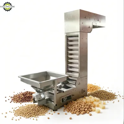 Z-Type Stainless Steel Bucket Elevator, Automatic Variable Frequency Conveyor for Chemical Granular Material Feeding & Lifting