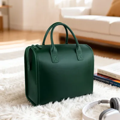 Custom Weekender Overnight Bag Large Capacity Luxury Women Travel Duffle Bag Daily Life Genuine Leather Travel Bag