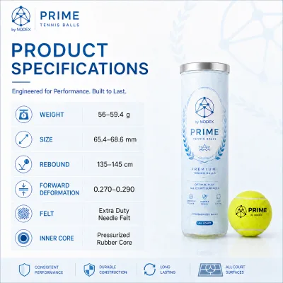 NODEX Premium Quality Tennis Ball for Training and Competition Durable Performance Tennis Balls OEM Supplier